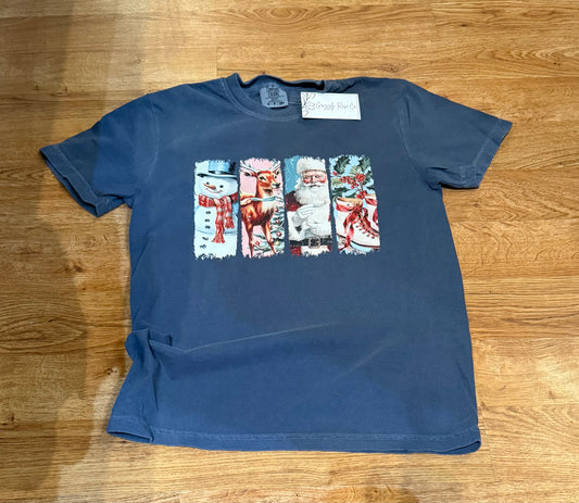 Vintage Christmas Comfort Colors Graphic Tee