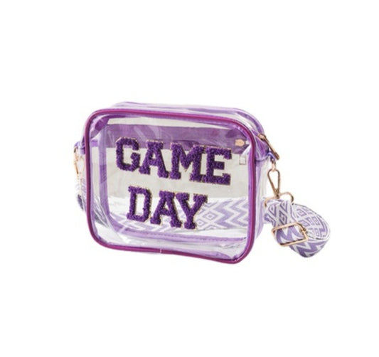 Game day stadium approved transparent crossbody