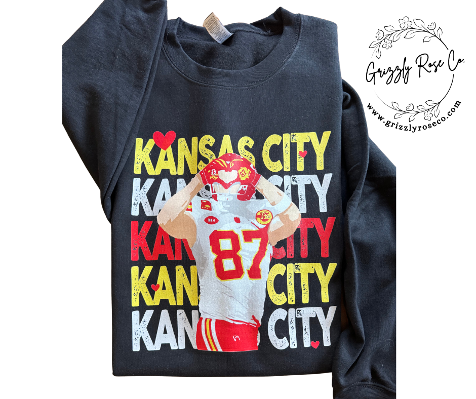 Travis Kelce Heart Hands Crewneck Sweatshirt